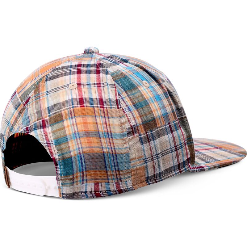 cappello-piatto-multicolore-snapback-patch-check-turquioise-di-djinns