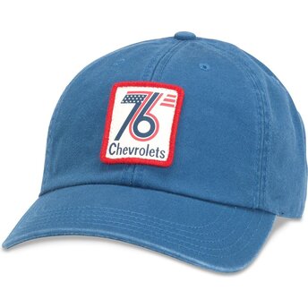 Cappello curvo blu cinghia regolabile Hepcat dei Chevrolet 76 di American Needle