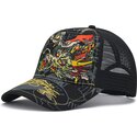 cappello-curvo-nero-snapback-crawling-di-ed-hardy