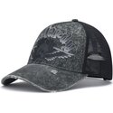 cappello-curvo-grigio-snapback-flaming-gothic-skull-washed-di-ed-hardy
