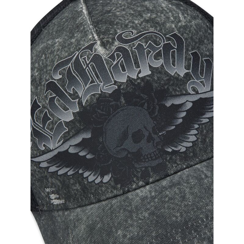 cappello-curvo-grigio-snapback-flaming-gothic-skull-washed-di-ed-hardy cappello-curvo-grigio-snapback-flaming-gothic-skull-washed-di-ed-hardy