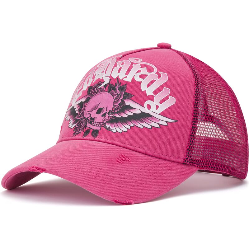 cappello-curvo-rosa-snapback-flaming-gothic-skull-washed-di-ed-hardy cappello-curvo-rosa-snapback-flaming-gothic-skull-washed-di-ed-hardy