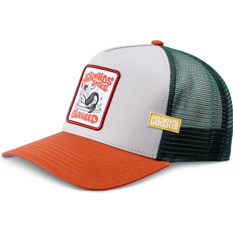 cappello-curvo-multicolore-snapback-hft-mermaid-weed-di-coastal