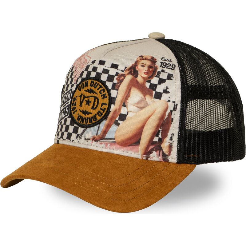 cappello-curvo-marrone-snapback-subl23-di-von-dutch