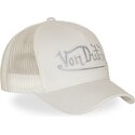 cappello-curvo-crema-snapback-rainbow-di-von-dutch