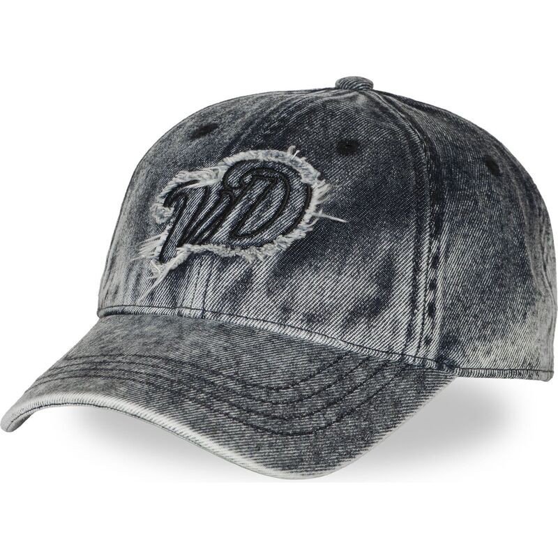 cappello-curvo-blu-cinghia-regolabile-denim-fringe-di-von-dutch cappello-curvo-blu-cinghia-regolabile-denim-fringe-di-von-dutch