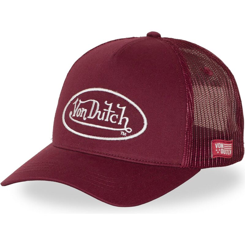 cappello-curvo-rosso-snapback-lof-b54-di-von-dutch cappello-curvo-rosso-snapback-lof-b54-di-von-dutch