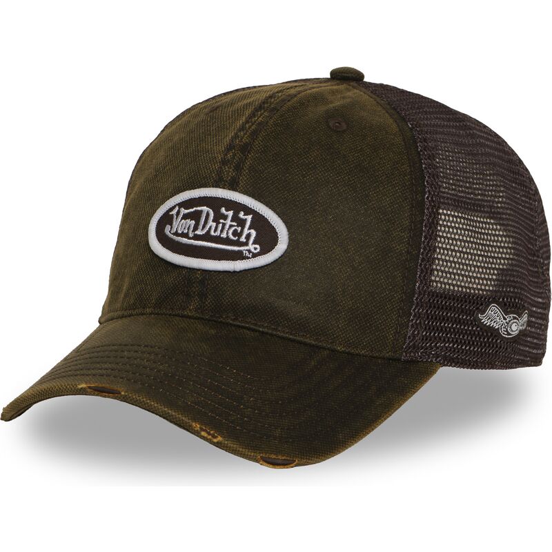 cappello-curvo-marrone-snapback-mac17-di-von-dutch