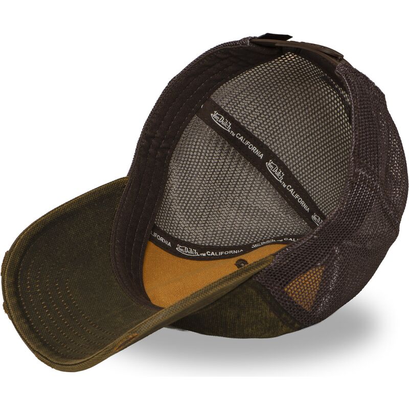 cappello-curvo-marrone-snapback-mac17-di-von-dutch