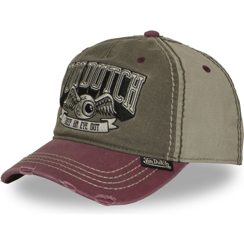 cappello-curvo-multicolore-cinghia-regolabile-retro17-di-von-dutch