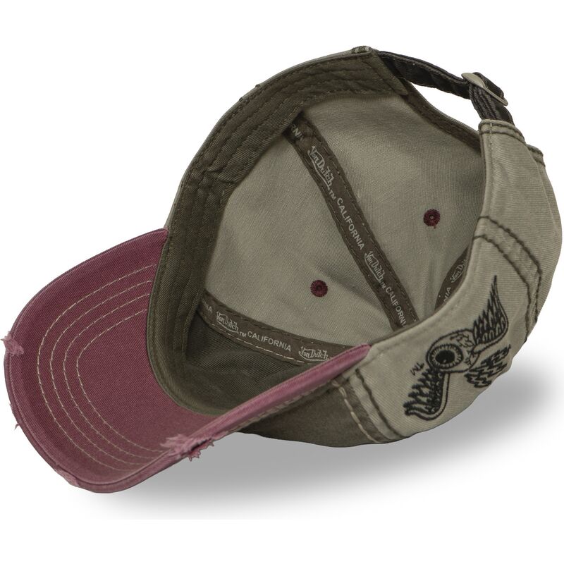 cappello-curvo-multicolore-cinghia-regolabile-retro17-di-von-dutch