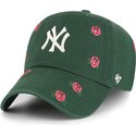 cappello-curvo-verde-cinghia-regolabile-clean-up-scatter-dei-new-york-yankees-mlb-di-47-brand