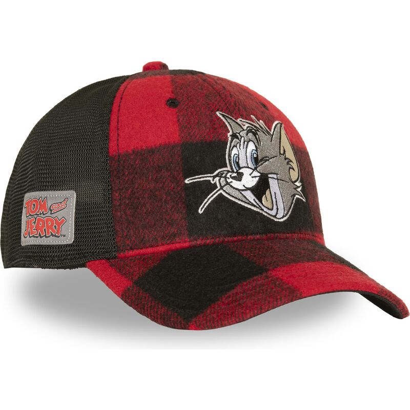 cappello-curvo-rosso-snapback-taj9-tom-looney-tunes-di-capslab cappello-curvo-rosso-snapback-taj9-tom-looney-tunes-di-capslab