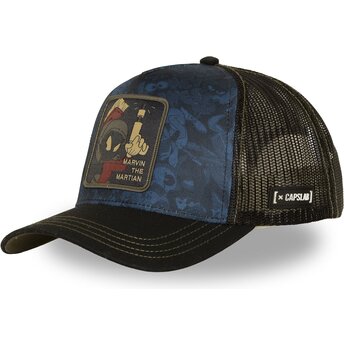 Cappello curvo blu marino snapback LOO14 MAR Marvin il Marziano Looney Tunes di Capslab