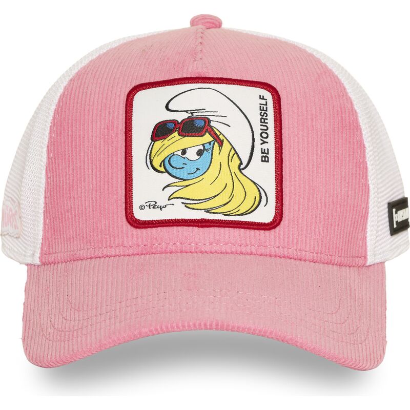 cappello-curvo-rosa-snapback-smu3-sof-puffetta-i-puffi-di-capslab
