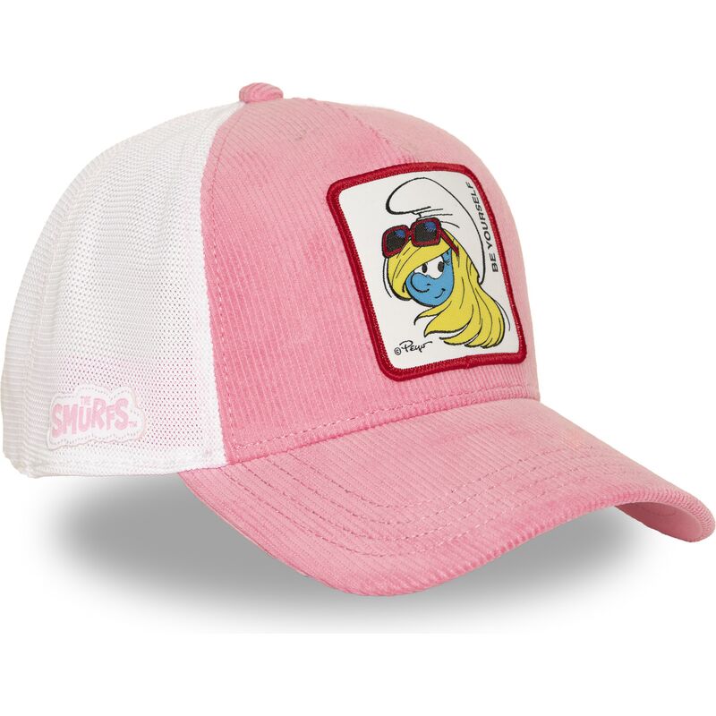 cappello-curvo-rosa-snapback-smu3-sof-puffetta-i-puffi-di-capslab