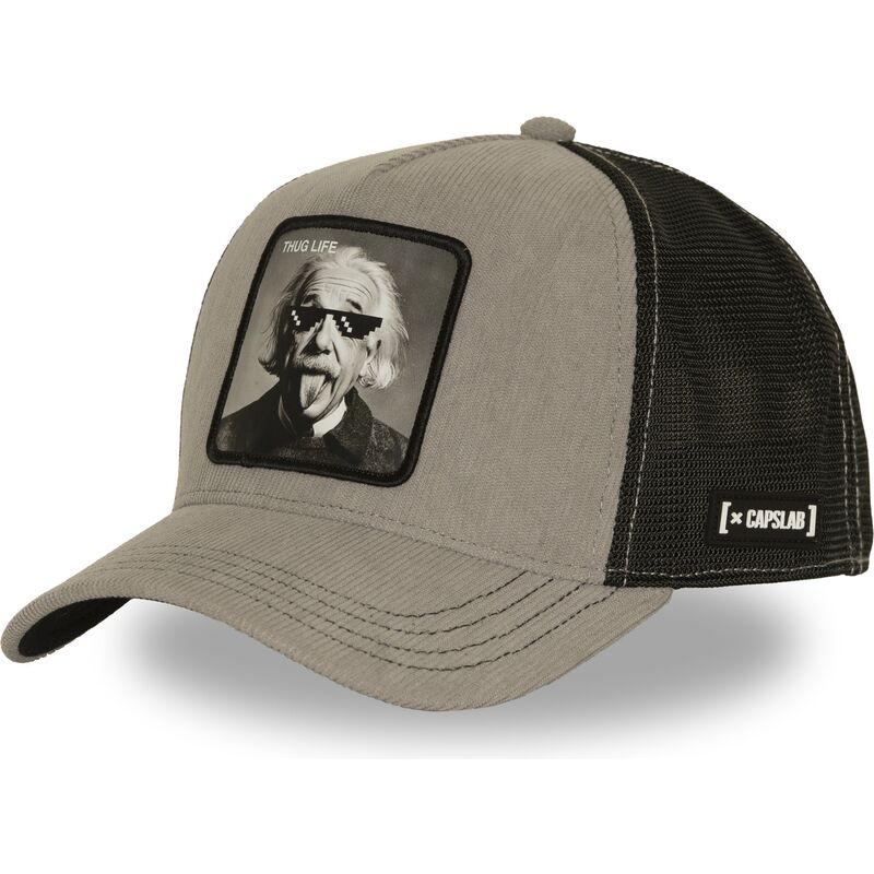 cappello-curvo-grigio-snapback-thug-life-art1-thug-albert-einstein-famous-di-capslab