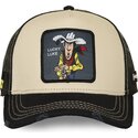 cappello-curvo-beige-snapback-lck4-cow-lucky-luke-di-capslab