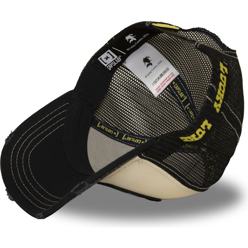 cappello-curvo-beige-snapback-lck4-cow-lucky-luke-di-capslab