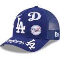 cappello-curvo-blu-snapback-9forty-m-crown-a-frame-all-over-dei-los-angeles-dodgers-mlb-di-new-era