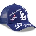 cappello-curvo-blu-snapback-9forty-m-crown-a-frame-all-over-dei-los-angeles-dodgers-mlb-di-new-era