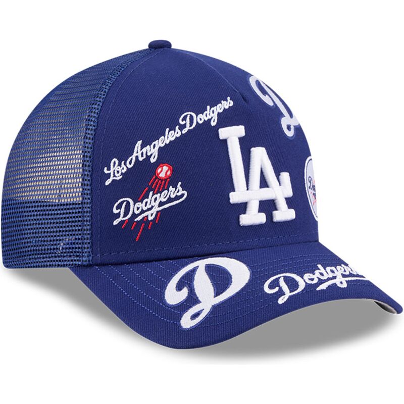 cappello-curvo-blu-snapback-9forty-m-crown-a-frame-all-over-dei-los-angeles-dodgers-mlb-di-new-era