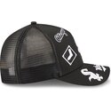 cappello-curvo-nero-snapback-9forty-m-crown-a-frame-all-over-dei-chicago-white-sox-mlb-di-new-era