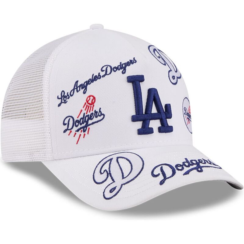 cappello-curvo-bianco-snapback-9forty-m-crown-a-frame-all-over-dei-los-angeles-dodgers-mlb-di-new-era cappello-curvo-bianco-snapback-9forty-m-crown-a-frame-all-over-dei-los-angeles-dodgers-mlb-di-new-era