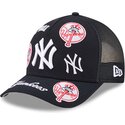 cappello-curvo-blu-marino-snapback-9forty-m-crown-a-frame-all-over-dei-new-york-yankees-mlb-di-new-era