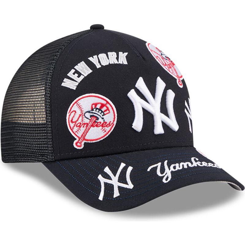 cappello-curvo-blu-marino-snapback-9forty-m-crown-a-frame-all-over-dei-new-york-yankees-mlb-di-new-era