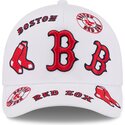 cappello-curvo-bianco-snapback-9forty-m-crown-a-frame-all-over-dei-boston-red-sox-mlb-di-new-era