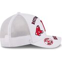 cappello-curvo-bianco-snapback-9forty-m-crown-a-frame-all-over-dei-boston-red-sox-mlb-di-new-era