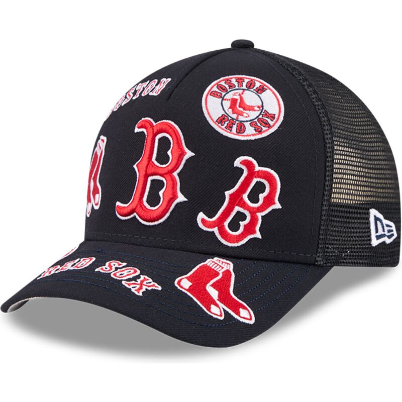 cappello-curvo-blu-marino-snapback-9forty-m-crown-a-frame-all-over-dei-boston-red-sox-mlb-di-new-era cappello-curvo-blu-marino-snapback-9forty-m-crown-a-frame-all-over-dei-boston-red-sox-mlb-di-new-era