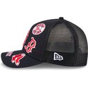 cappello-curvo-blu-marino-snapback-9forty-m-crown-a-frame-all-over-dei-boston-red-sox-mlb-di-new-era