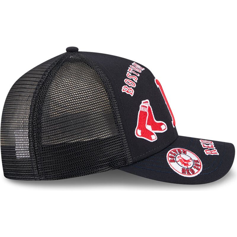 cappello-curvo-blu-marino-snapback-9forty-m-crown-a-frame-all-over-dei-boston-red-sox-mlb-di-new-era cappello-curvo-blu-marino-snapback-9forty-m-crown-a-frame-all-over-dei-boston-red-sox-mlb-di-new-era