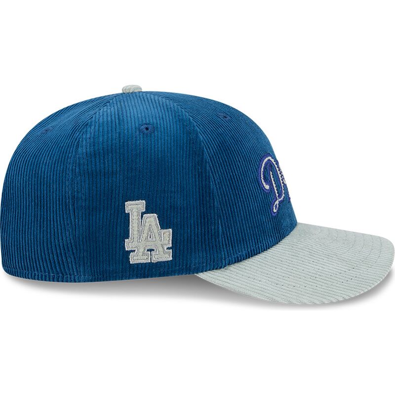 cappello-curvo-blu-snapback-9fifty-9fifity-two-tone-cord-dei-los-angeles-dodgers-mlb-di-new-era