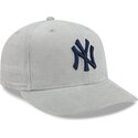cappello-curvo-grigio-aderente-59fifty-cord-dei-new-york-yankees-mlb-di-new-era