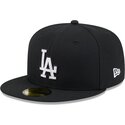 cappello-piatto-nero-aderente-59fifty-rhinestone-dei-los-angeles-dodgers-mlb-di-new-era