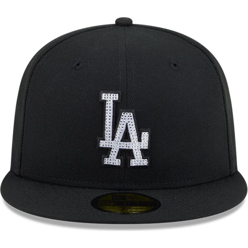 cappello-piatto-nero-aderente-59fifty-rhinestone-dei-los-angeles-dodgers-mlb-di-new-era cappello-piatto-nero-aderente-59fifty-rhinestone-dei-los-angeles-dodgers-mlb-di-new-era