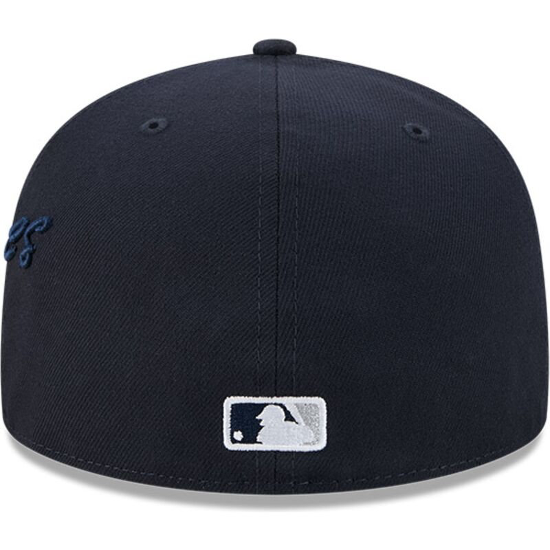 cappello-piatto-blu-marino-aderente-59fifty-side-script-dei-new-york-yankees-mlb-di-new-era