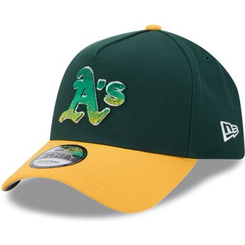 Cappello curvo verde snapback 9FORTY A Frame NA Lifestyle F1 dei Oakland Athletics MLB di New Era