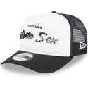 cappello-curvo-nero-snapback-9fifty-a-frame-na-lifestyle-f1-dei-chicago-white-sox-mlb-di-new-era
