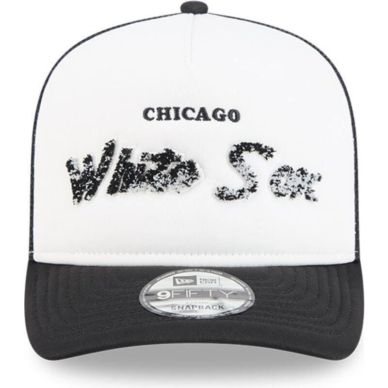 cappello-curvo-nero-snapback-9fifty-a-frame-na-lifestyle-f1-dei-chicago-white-sox-mlb-di-new-era