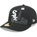 cappello-curvo-nero-aderente-59fifty-pin-na-lifestyle-f1-dei-chicago-white-sox-mlb-di-new-era