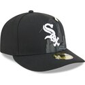 cappello-curvo-nero-aderente-59fifty-pin-na-lifestyle-f1-dei-chicago-white-sox-mlb-di-new-era