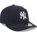 cappello-curvo-blu-marino-aderente-59fifty-pin-na-lifestyle-f1-dei-new-york-yankees-mlb-di-new-era