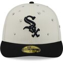 cappello-curvo-beige-aderente-59fifty-beads-na-lifestyle-f1-dei-chicago-white-sox-mlb-di-new-era