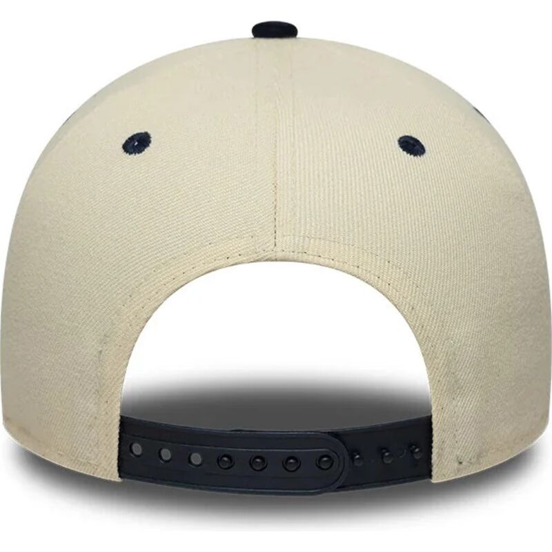 cappello-curvo-beige-snapback-e-frame-wordmark-suede-dei-new-york-yankees-mlb-di-new-era