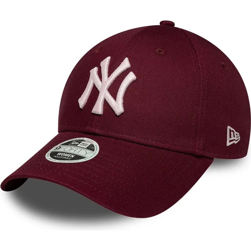 cappello-curvo-rosso-cinghia-regolabile-rosa-9forty-metallic-dei-new-york-yankees-mlb-di-new-era cappello-curvo-rosso-cinghia-regolabile-rosa-9forty-metallic-dei-new-york-yankees-mlb-di-new-era