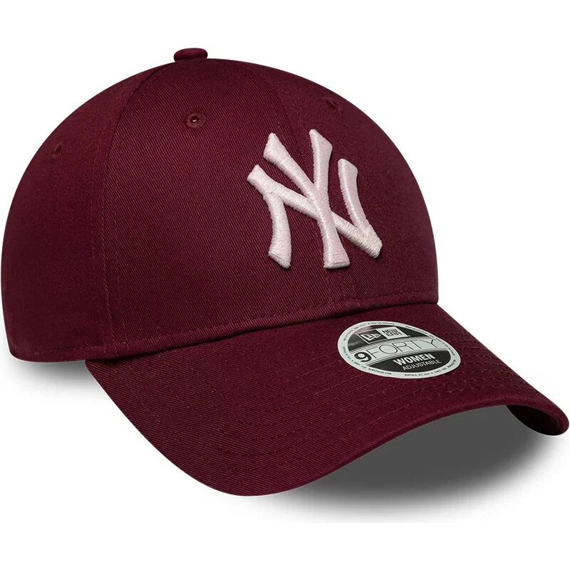 cappello-curvo-rosso-cinghia-regolabile-rosa-9forty-metallic-dei-new-york-yankees-mlb-di-new-era cappello-curvo-rosso-cinghia-regolabile-rosa-9forty-metallic-dei-new-york-yankees-mlb-di-new-era